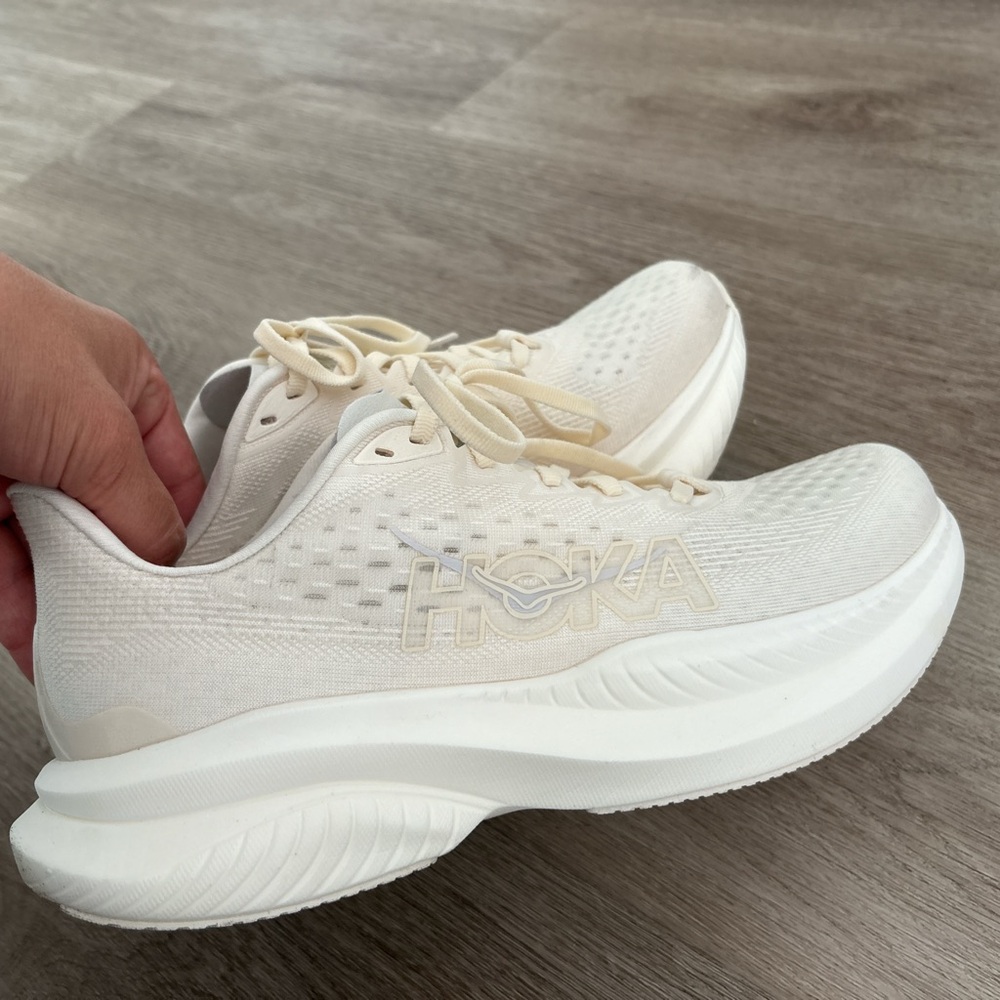 Hoka Women's White Athletic Shoes
